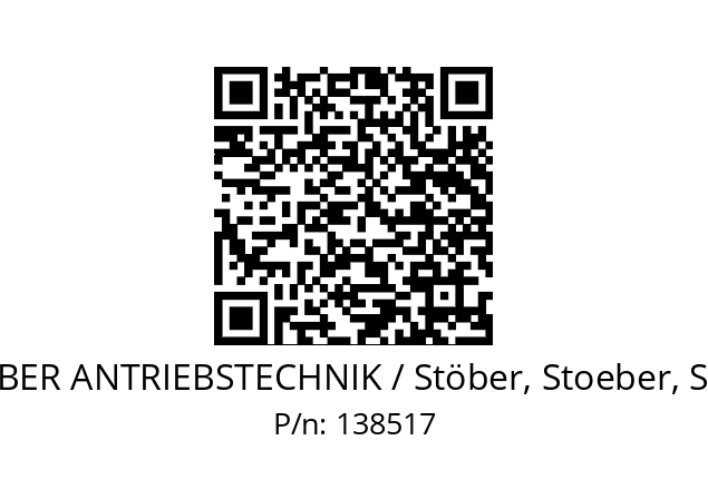   STOEBER ANTRIEBSTECHNIK / Stöber, Stoeber, Stober 138517