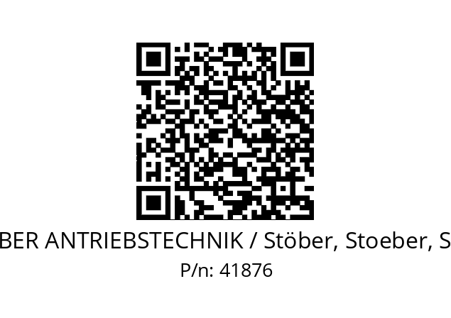   STOEBER ANTRIEBSTECHNIK / Stöber, Stoeber, Stober 41876