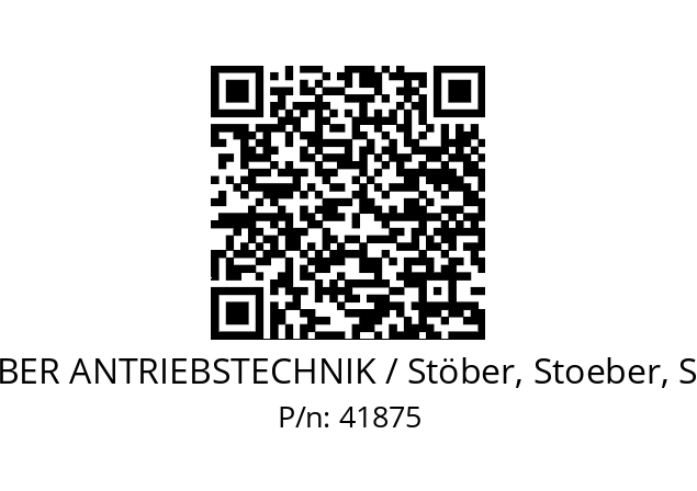   STOEBER ANTRIEBSTECHNIK / Stöber, Stoeber, Stober 41875