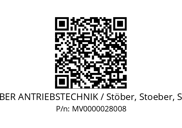   STOEBER ANTRIEBSTECHNIK / Stöber, Stoeber, Stober MV0000028008