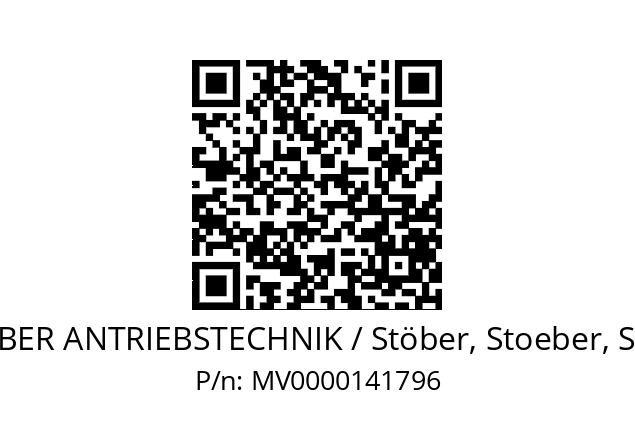   STOEBER ANTRIEBSTECHNIK / Stöber, Stoeber, Stober MV0000141796