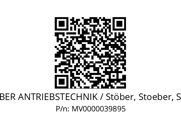   STOEBER ANTRIEBSTECHNIK / Stöber, Stoeber, Stober MV0000039895