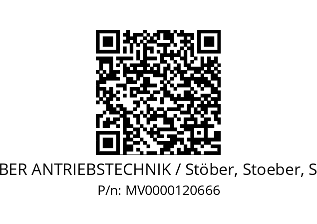   STOEBER ANTRIEBSTECHNIK / Stöber, Stoeber, Stober MV0000120666