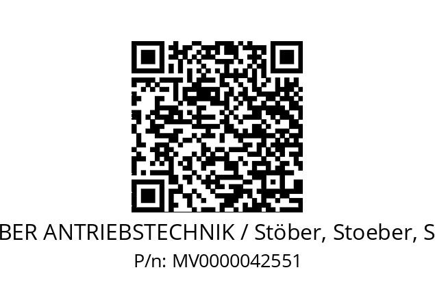   STOEBER ANTRIEBSTECHNIK / Stöber, Stoeber, Stober MV0000042551