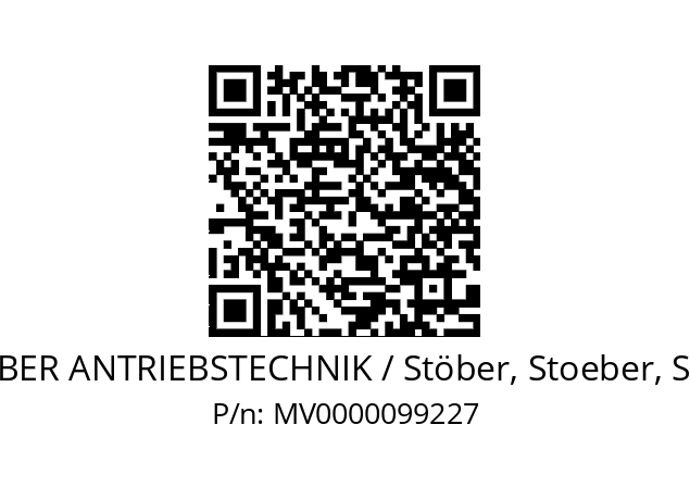   STOEBER ANTRIEBSTECHNIK / Stöber, Stoeber, Stober MV0000099227