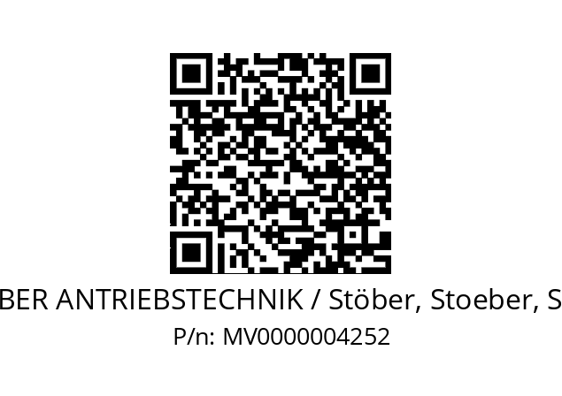   STOEBER ANTRIEBSTECHNIK / Stöber, Stoeber, Stober MV0000004252