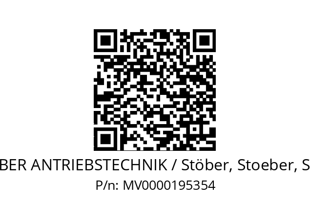   STOEBER ANTRIEBSTECHNIK / Stöber, Stoeber, Stober MV0000195354