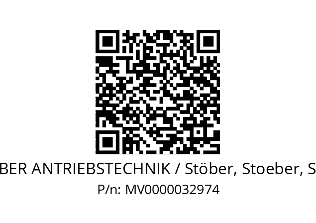   STOEBER ANTRIEBSTECHNIK / Stöber, Stoeber, Stober MV0000032974