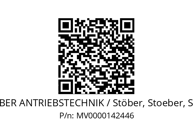   STOEBER ANTRIEBSTECHNIK / Stöber, Stoeber, Stober MV0000142446