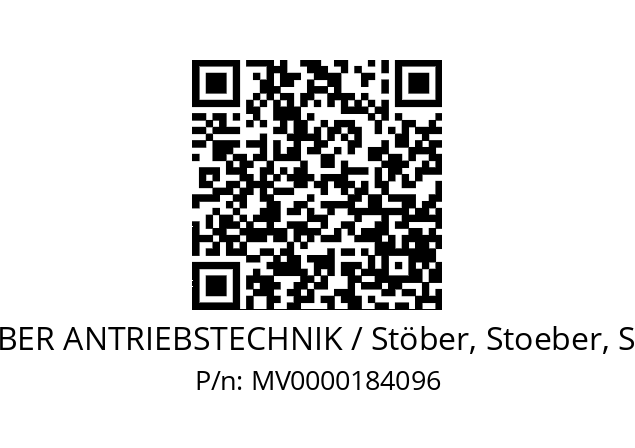   STOEBER ANTRIEBSTECHNIK / Stöber, Stoeber, Stober MV0000184096