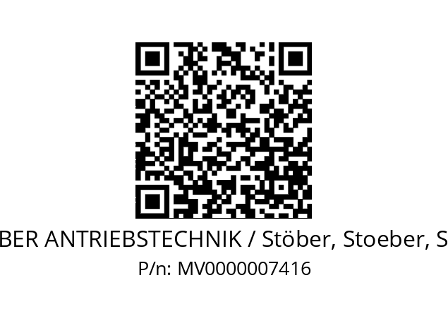   STOEBER ANTRIEBSTECHNIK / Stöber, Stoeber, Stober MV0000007416