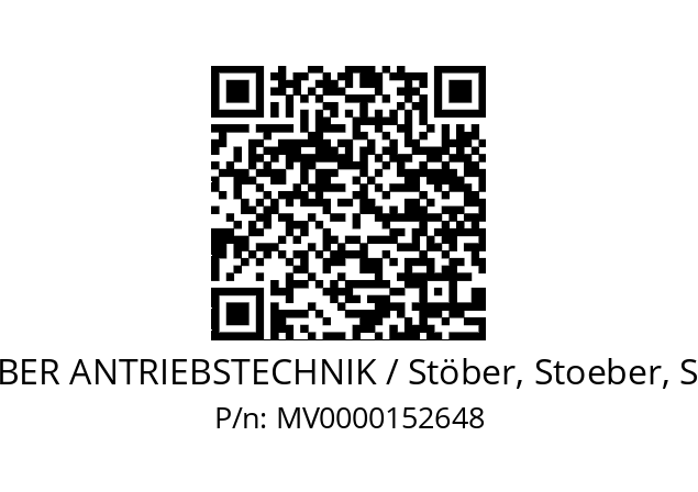   STOEBER ANTRIEBSTECHNIK / Stöber, Stoeber, Stober MV0000152648