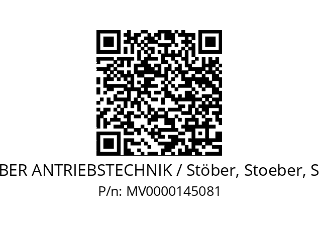   STOEBER ANTRIEBSTECHNIK / Stöber, Stoeber, Stober MV0000145081