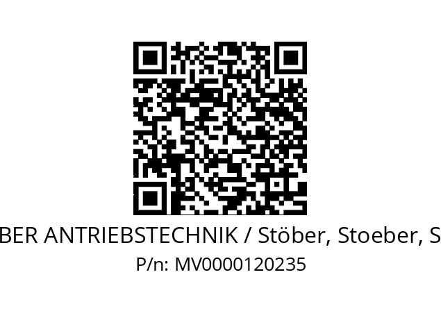   STOEBER ANTRIEBSTECHNIK / Stöber, Stoeber, Stober MV0000120235