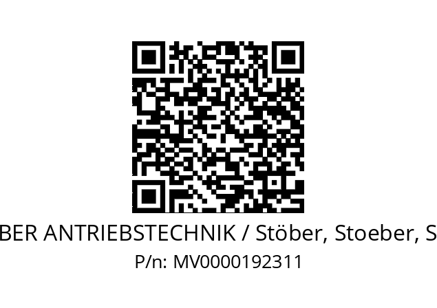   STOEBER ANTRIEBSTECHNIK / Stöber, Stoeber, Stober MV0000192311