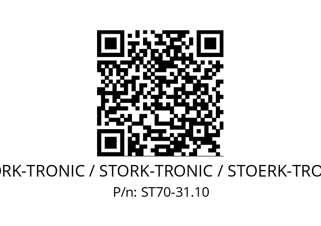   STÖRK-TRONIC / STORK-TRONIC / STOERK-TRONIC ST70-31.10