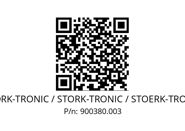   STÖRK-TRONIC / STORK-TRONIC / STOERK-TRONIC 900380.003