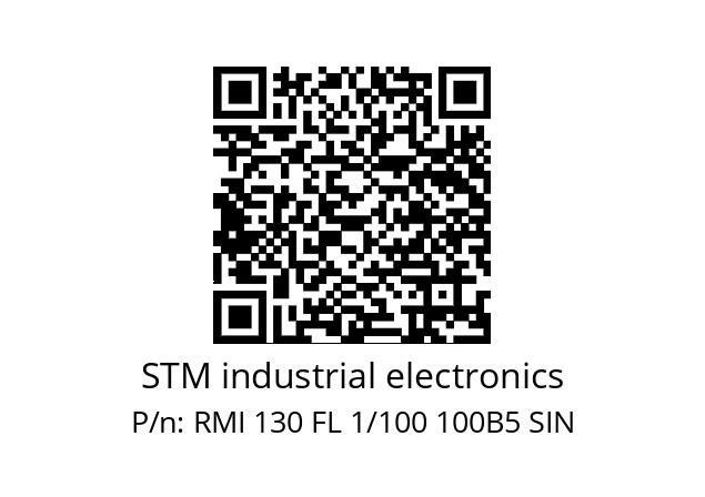   STM industrial electronics RMI 130 FL 1/100 100B5 SIN