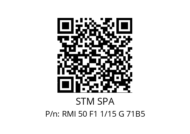   STM SPA RMI 50 F1 1/15 G 71B5