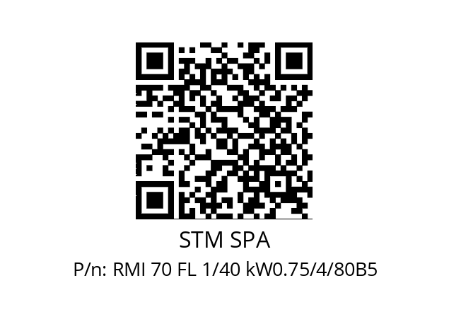   STM SPA RMI 70 FL 1/40 kW0.75/4/80B5