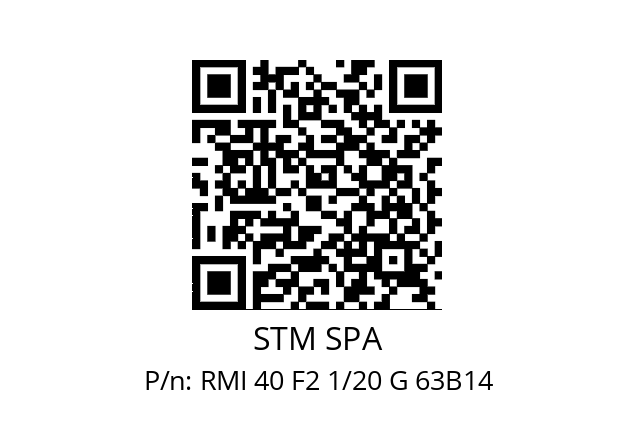   STM SPA RMI 40 F2 1/20 G 63B14