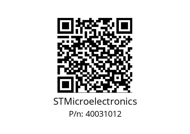   STMicroelectronics 40031012