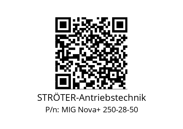   STRÖTER-Antriebstechnik MIG Nova+ 250-28-50