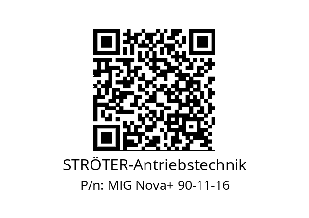   STRÖTER-Antriebstechnik MIG Nova+ 90-11-16