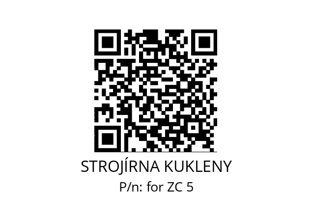   STROJÍRNA KUKLENY for ZC 5