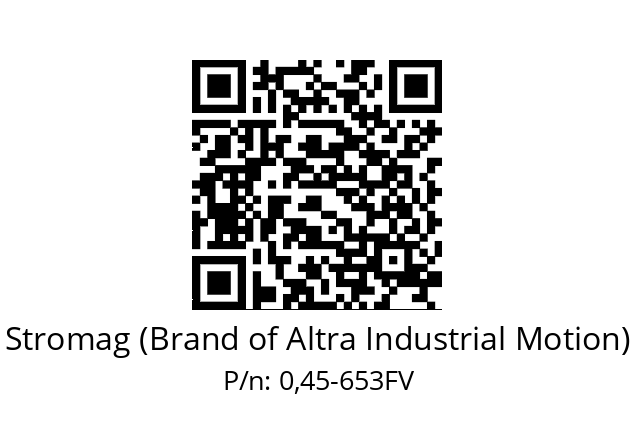   Stromag (Brand of Altra Industrial Motion) 0,45-653FV