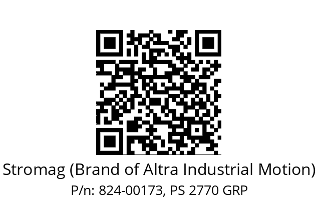   Stromag (Brand of Altra Industrial Motion) 824-00173, PS 2770 GRP