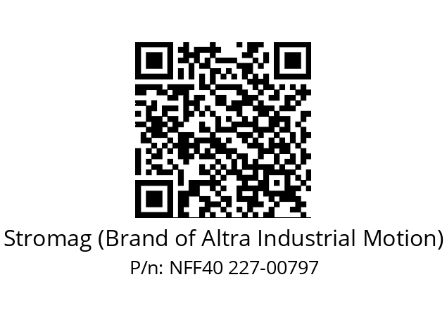   Stromag (Brand of Altra Industrial Motion) NFF40 227-00797