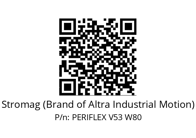   Stromag (Brand of Altra Industrial Motion) PERIFLEX V53 W80