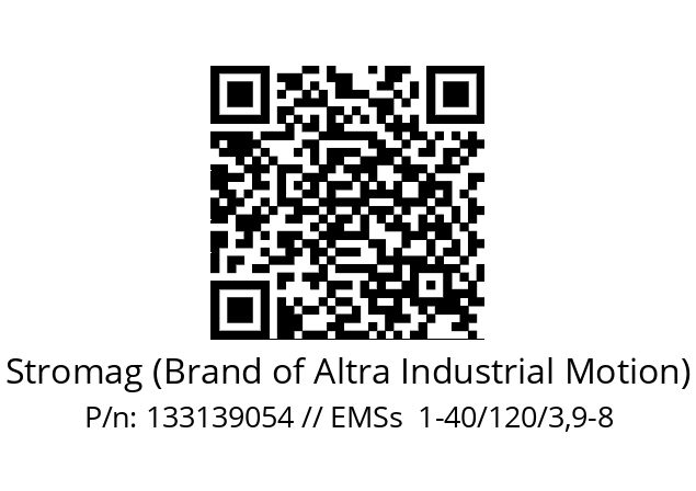   Stromag (Brand of Altra Industrial Motion) 133139054 // EMSs  1-40/120/3,9-8