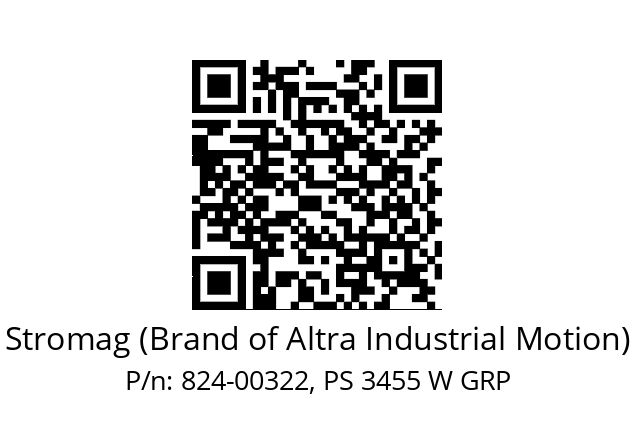   Stromag (Brand of Altra Industrial Motion) 824-00322, PS 3455 W GRP