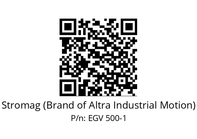   Stromag (Brand of Altra Industrial Motion) EGV 500-1