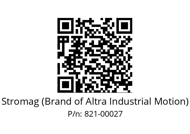   Stromag (Brand of Altra Industrial Motion) 821-00027