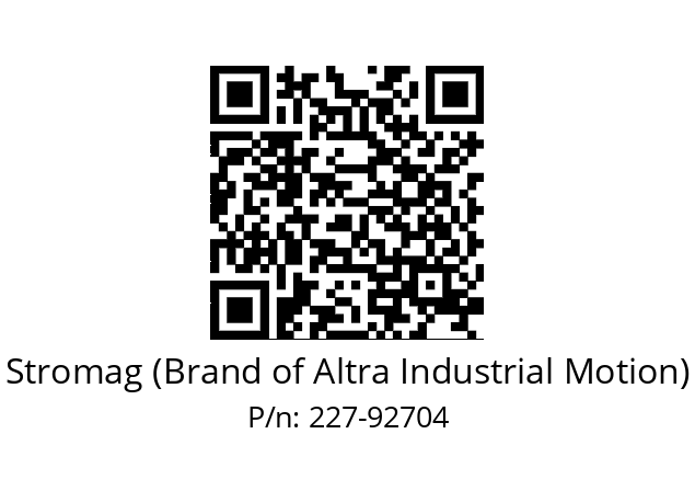   Stromag (Brand of Altra Industrial Motion) 227-92704