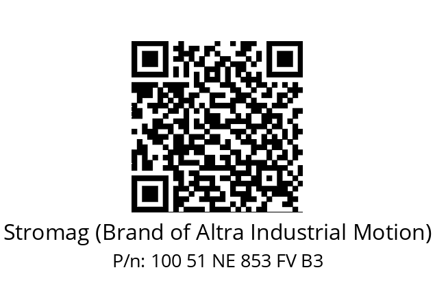   Stromag (Brand of Altra Industrial Motion) 100 51 NE 853 FV B3