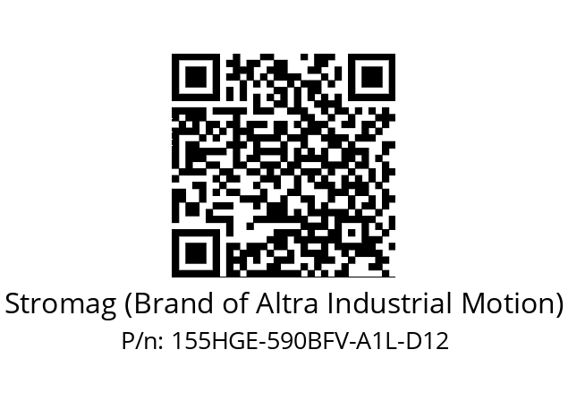   Stromag (Brand of Altra Industrial Motion) 155HGE-590BFV-A1L-D12