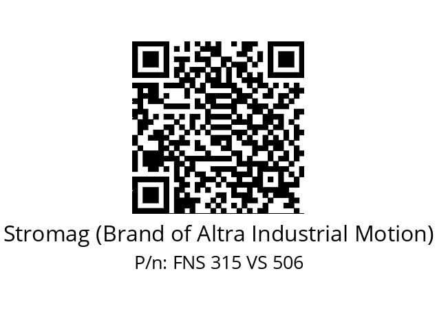   Stromag (Brand of Altra Industrial Motion) FNS 315 VS 506