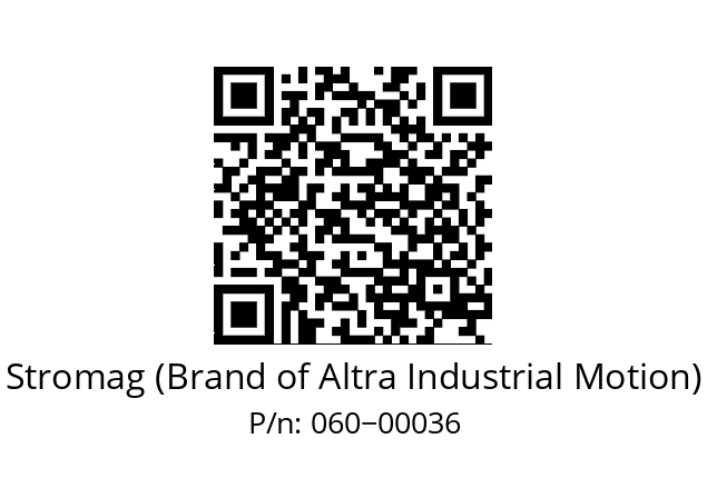   Stromag (Brand of Altra Industrial Motion) 060−00036