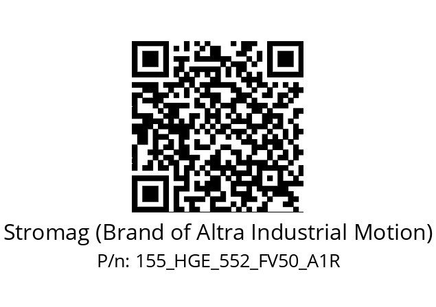   Stromag (Brand of Altra Industrial Motion) 155_HGE_552_FV50_A1R