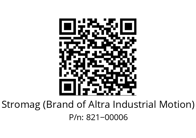   Stromag (Brand of Altra Industrial Motion) 821−00006