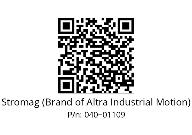   Stromag (Brand of Altra Industrial Motion) 040−01109