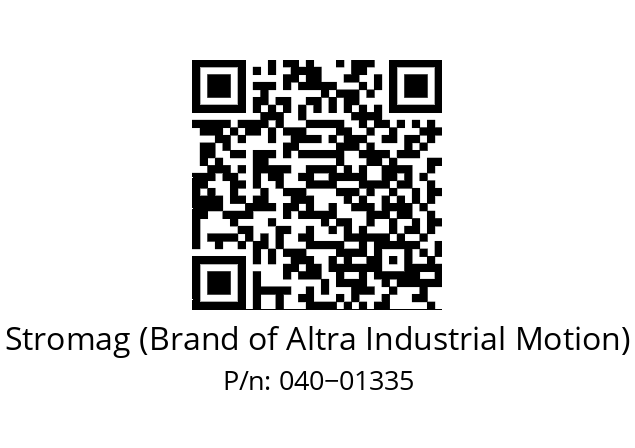   Stromag (Brand of Altra Industrial Motion) 040−01335