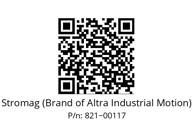   Stromag (Brand of Altra Industrial Motion) 821−00117