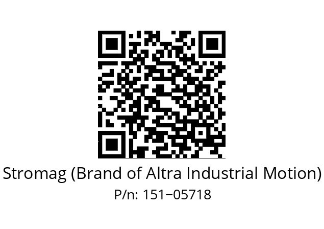   Stromag (Brand of Altra Industrial Motion) 151−05718