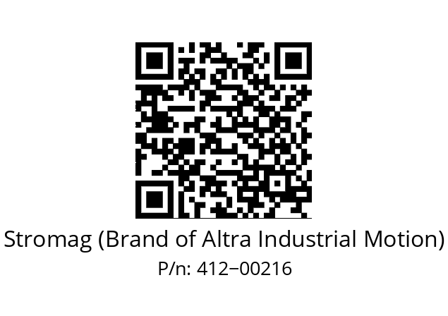   Stromag (Brand of Altra Industrial Motion) 412−00216