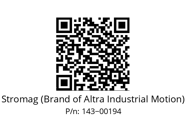   Stromag (Brand of Altra Industrial Motion) 143−00194